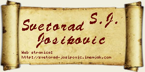 Svetorad Josipović vizit kartica
